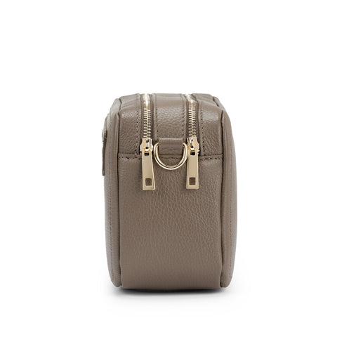 Borsa tracolla donna pelle media due scomparti, made in Italy modello Grace Mauro Pelletteria