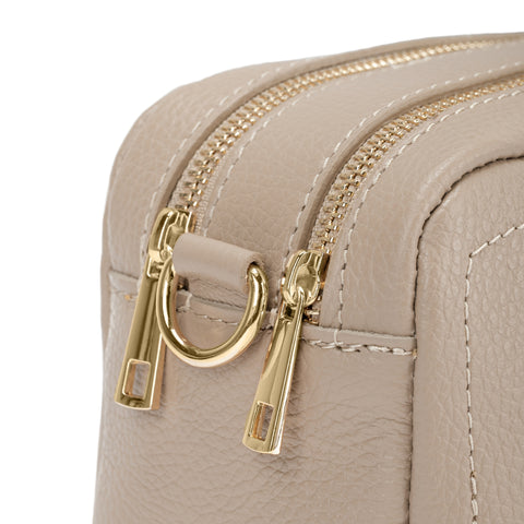 Borsa tracolla donna pelle media due scomparti, made in Italy modello Grace Mauro Pelletteria