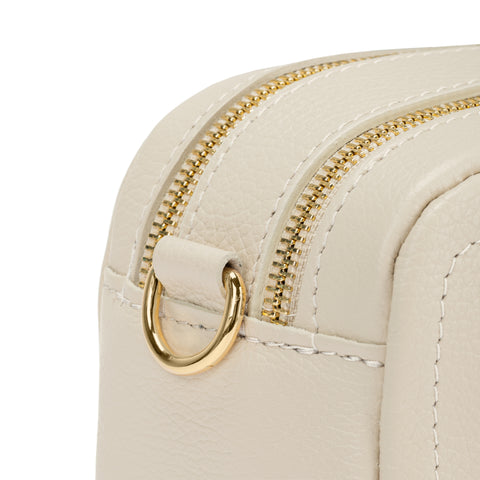 Borsa tracolla donna pelle media due scomparti, made in Italy modello Grace Mauro Pelletteria