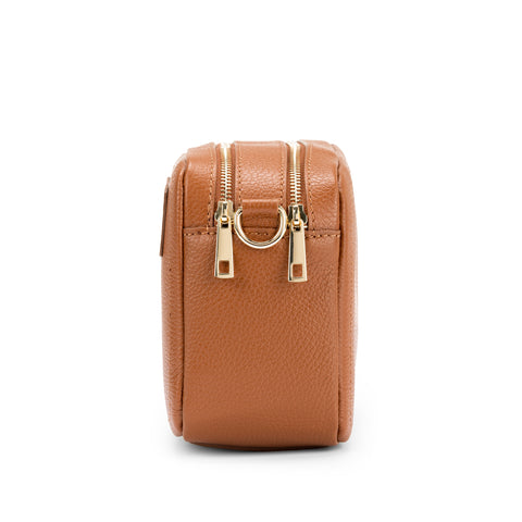 Borsa tracolla donna pelle media due scomparti, made in Italy modello Grace Mauro Pelletteria