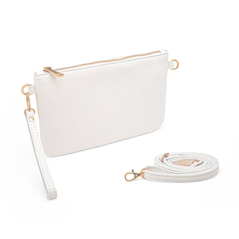 Mya, Pochette Donna con Tracolla, Clutch Donna Elegante in Pelle, Made in Italy