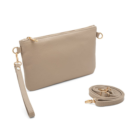 Mya, Pochette Donna con Tracolla, Clutch Donna Elegante in Pelle, Made in Italy
