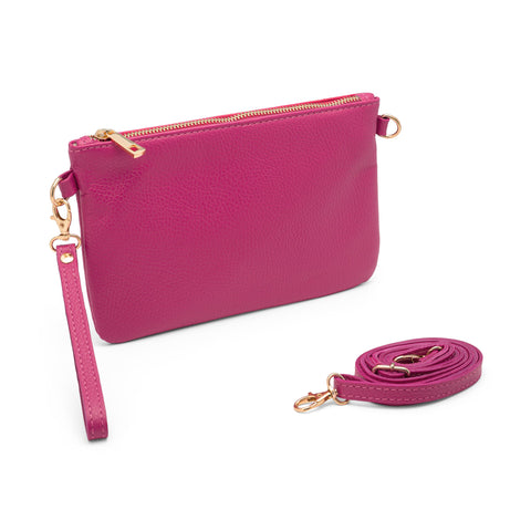 Mya, Pochette Donna con Tracolla, Clutch Donna Elegante in Pelle, Made in Italy