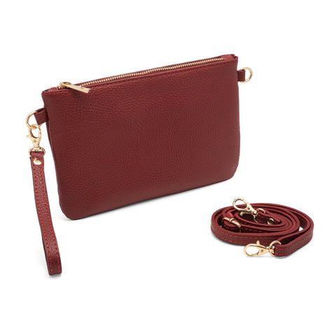 Mya, Pochette Donna con Tracolla, Clutch Donna Elegante in Pelle, Made in Italy