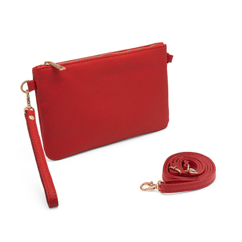 Mya, Pochette Donna con Tracolla, Clutch Donna Elegante in Pelle, Made in Italy