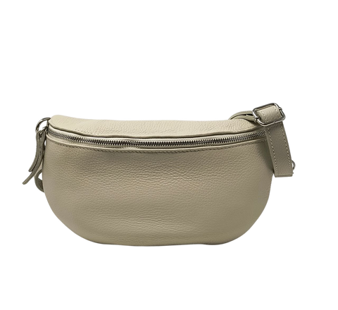 Marsupio Vera Pelle Made in Italy, Cintura Regolabile, Modello Easy