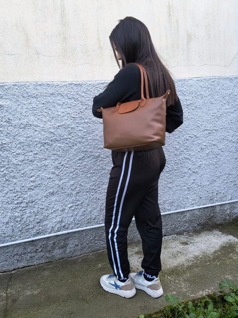 Borsa Donna in Vera Pelle “Giuly” – Mauro Pelletteria | Borsa a Mano, Spalla e Tracolla Elegante – Casual Chic, Disponibile in Due Misure