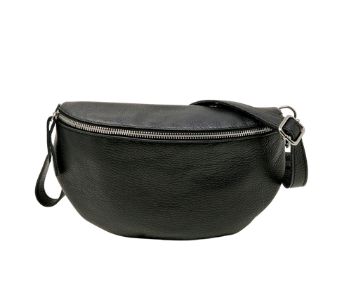Marsupio Vera Pelle Made in Italy, Cintura Regolabile, Modello Easy