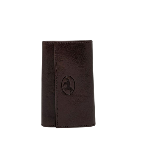 Mauro Pelletteria – Portachiavi in Vera Pelle Uomo/Donna  Doppio Scomparto (12 Ganci) Made in Italy