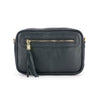 Borsa Tracolla Donna Piccola con Tasca Frontale, Vera Pelle Made in Italy, Modello Joy