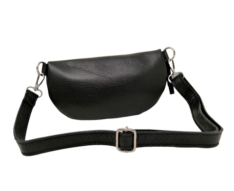 Marsupio Vera Pelle Made in Italy, Cintura Regolabile, Modello Easy