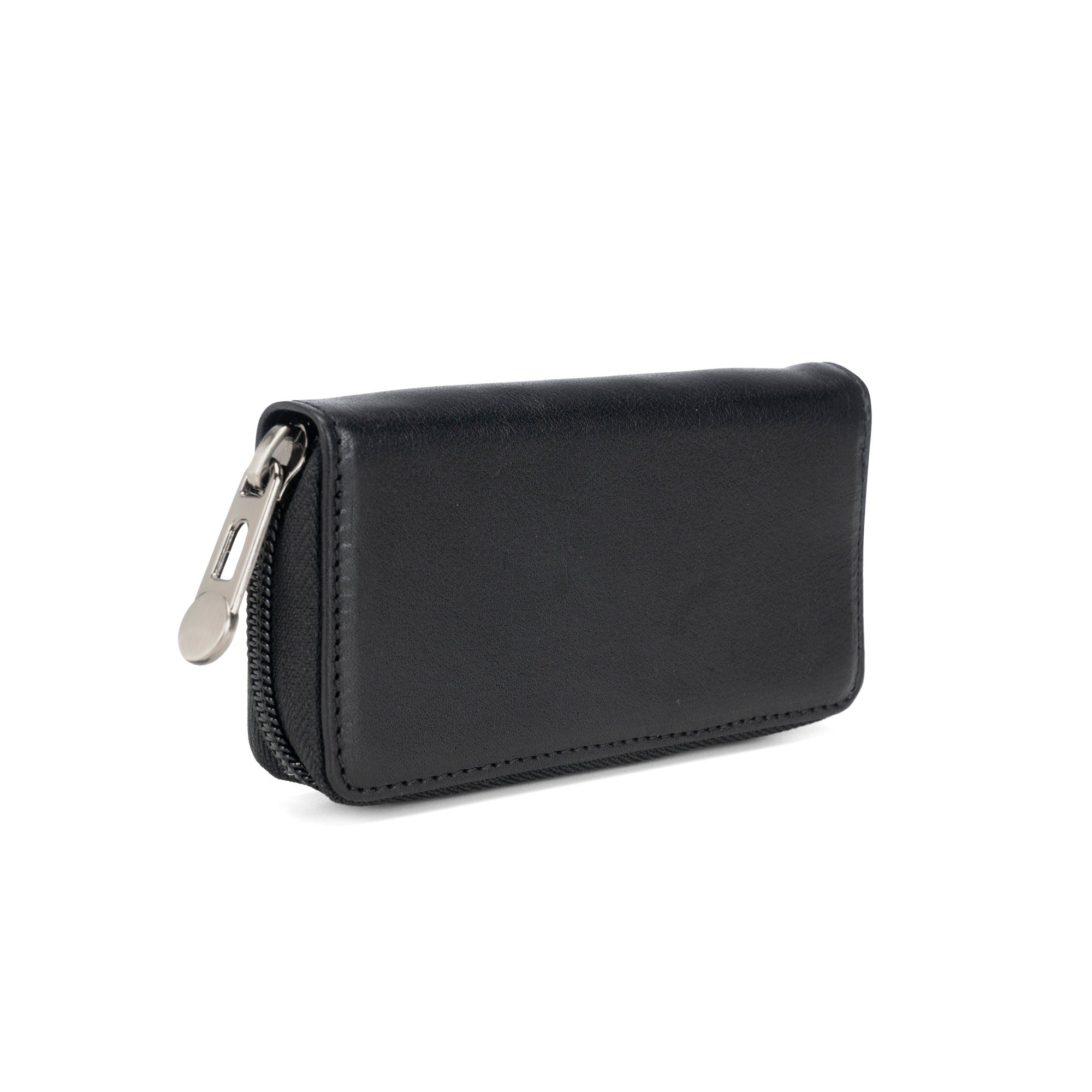 Portachiavi In Vera Pelle Con Cerniera - 6 Ganci, Tascabile, Made In Italy, Idea Regalo Per Uomo E Donna